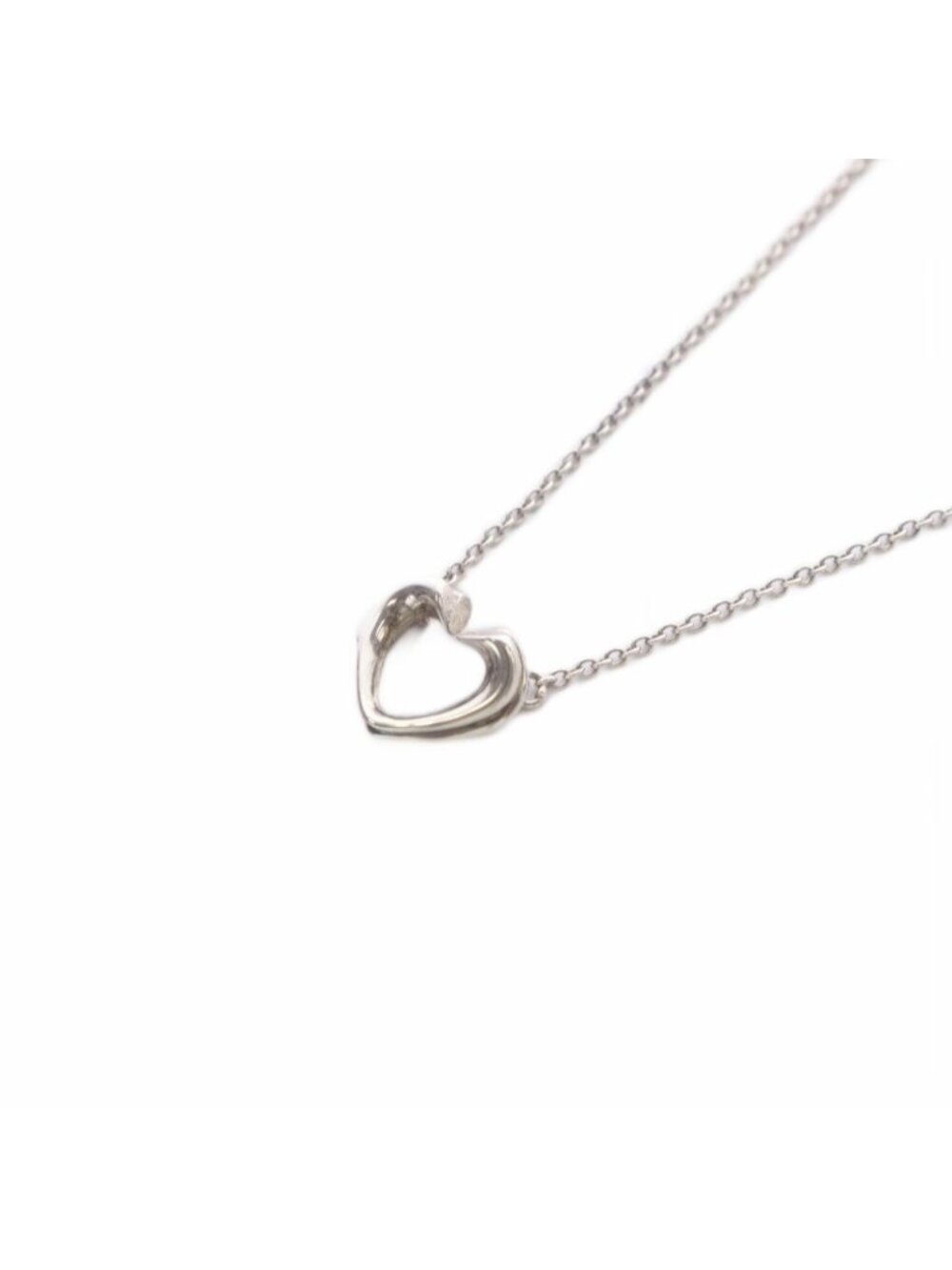 Tiffany & Co Tenderness Heart Neck Less Pendant 925 Sterling Silver